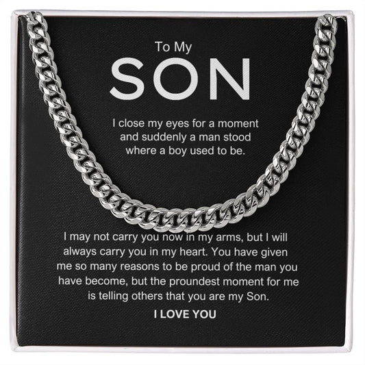 To My Son - " I close my eyes" chain