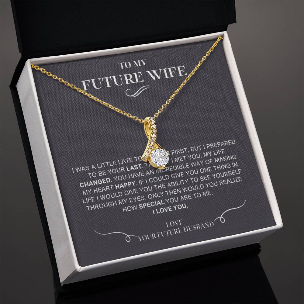 To My Future Wife Necklace, Engagement Gift For Future Wife
