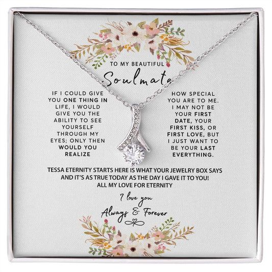 To My Beautiful Soulmate Necklace dustin wilkes