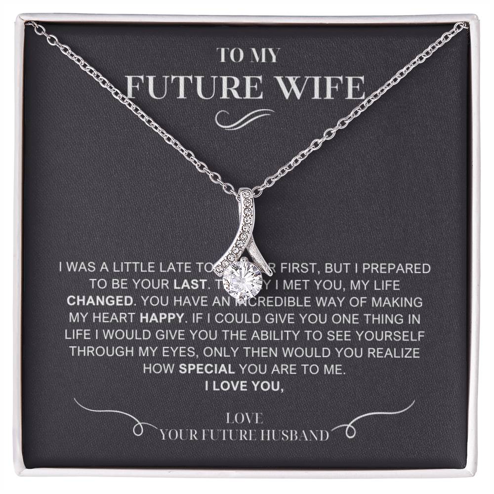 To My Future Wife Necklace, Engagement Gift For Future Wife