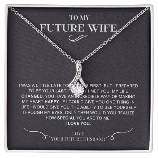 To My Future Wife Necklace, Engagement Gift For Future Wife