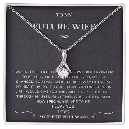 To My Future Wife Necklace, Engagement Gift For Future Wife B0BV6V6DRQ