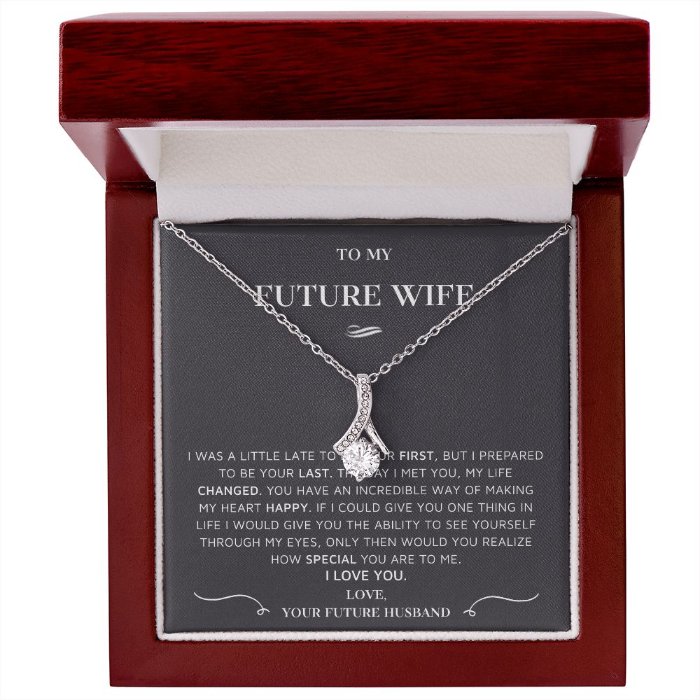 To My Future Wife Necklace, Engagement Gift For Future Wife B0BV6V6DRQ