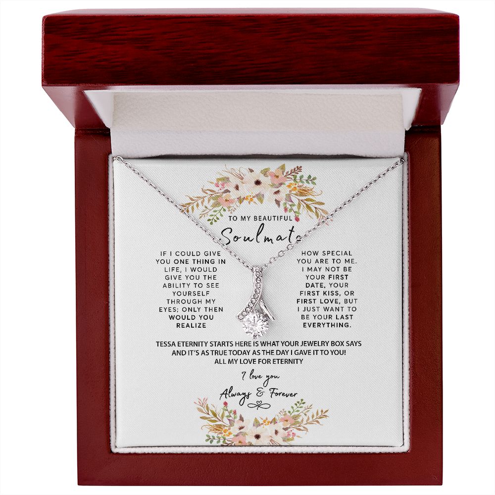 To My Beautiful Soulmate Necklace dustin wilkes