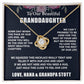 To My Granddaughter Necklace Girven K Stott
