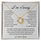 I'm Sorry Gift, Apology Necklace For Wife Girlfriend Jordan womochill