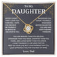 Sugar Spring - 'To My Daughter' Necklace from Dad: Premium Quality Pendant Jewelry Gift for Daughter - Elegant & Timeless Keepsake