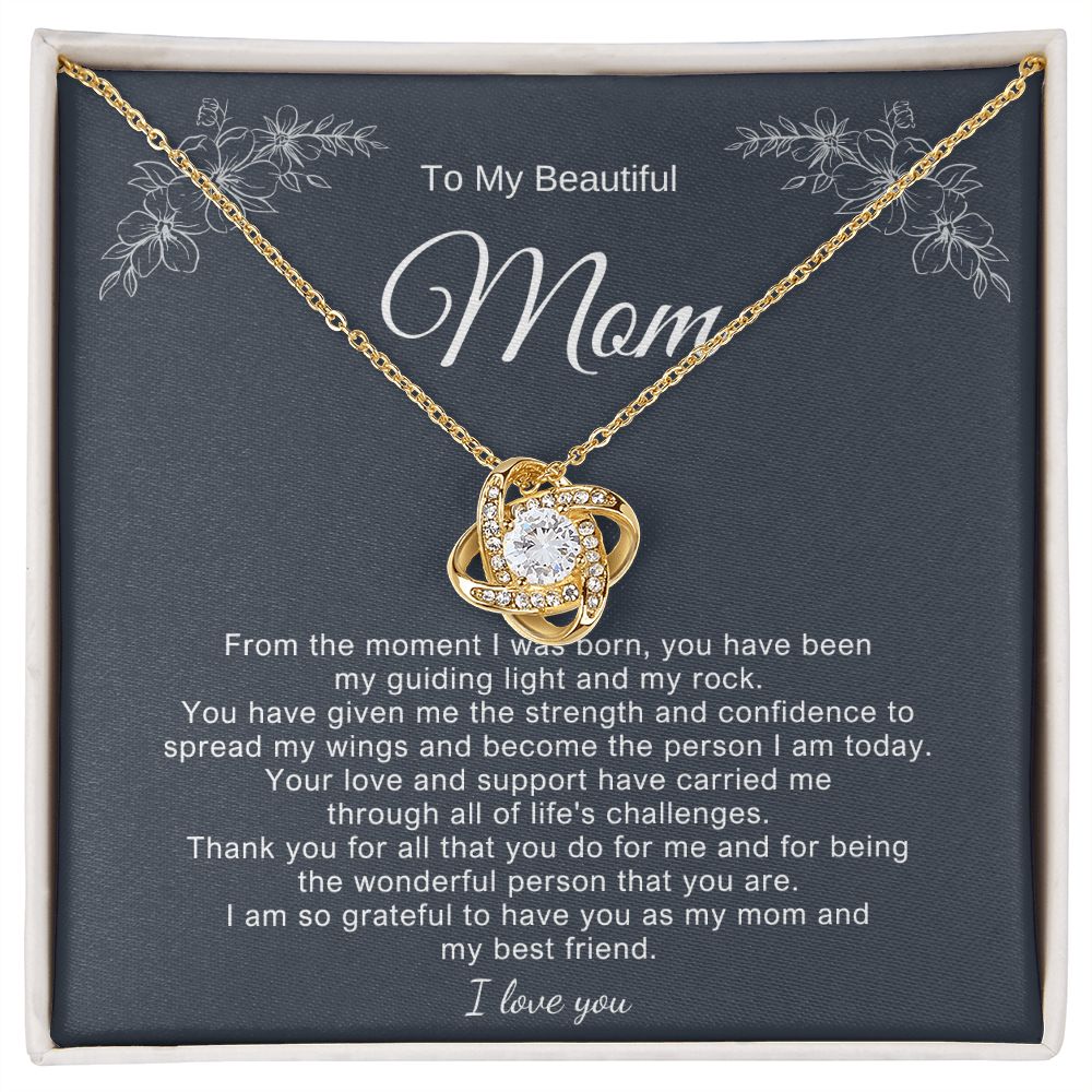 To My Beautiful Mom Necklace Gift for Mothers Day B0BY8Q7WC6