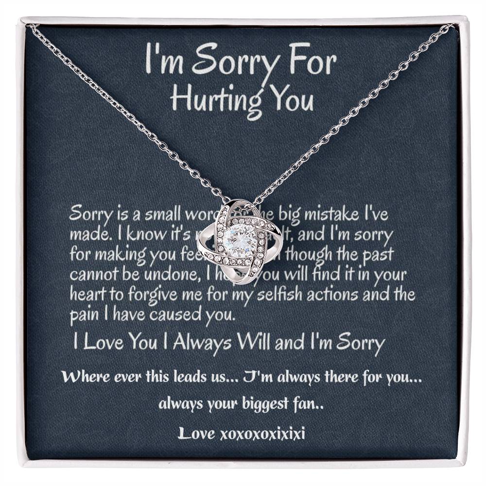 I'm Sorry Gift, Apology Necklace Betty j Bond
