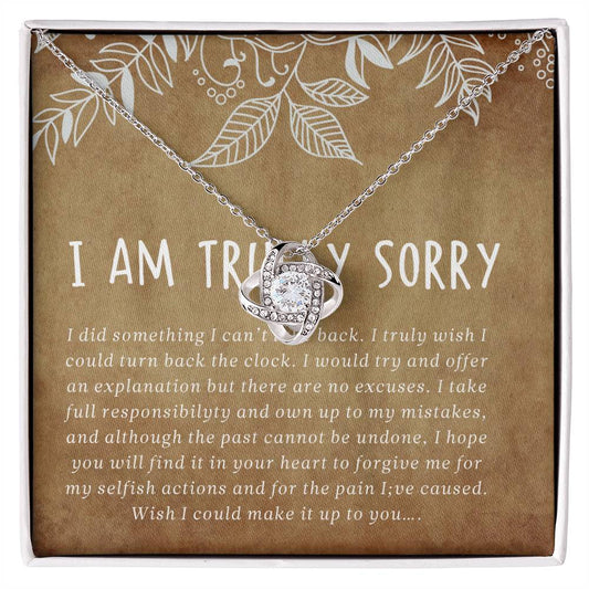 I'm Sorry Gift, Apology Necklace For Wife Girlfriend, Shannon