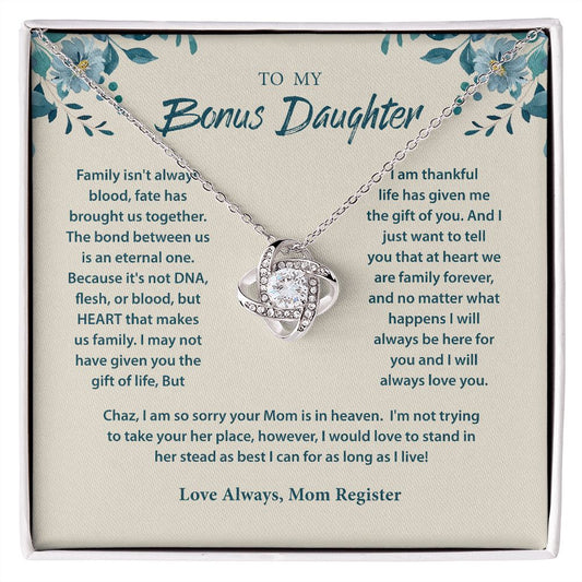 To My Bonus Daughter Necklace Jeanette Register