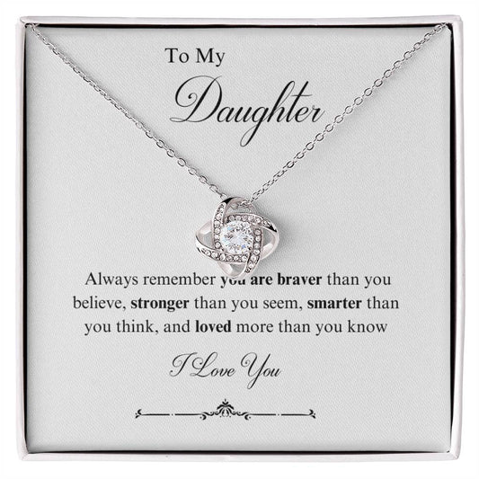 To My Daughter Necklace - Always remember