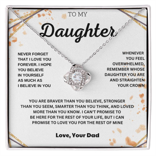 Father Daughter Necklace - Daddy's Girl Necklace - A Meaningful Gift for Your Daughter