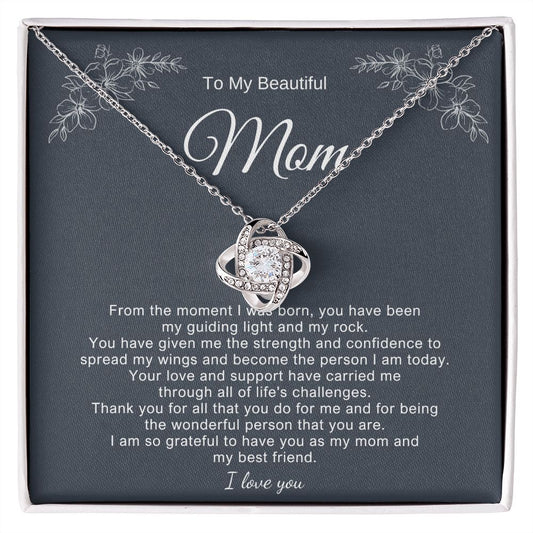 To My Beautiful Mom Necklace Gift for Mothers Day B0BY8Q7WC6