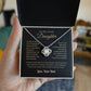 To My Lovely Daughter Love Knot Necklace - Artic Angel