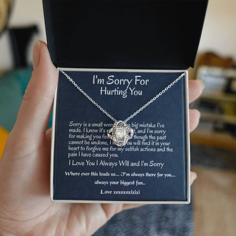I'm Sorry Gift, Apology Necklace Betty j Bond