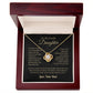 To My Lovely Daughter Love Knot Necklace - Artic Angel