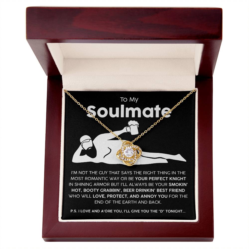To my Soulmate Necklace Gift For Her - Premium Love Knot Necklace