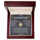Sugar Spring - 'To My Daughter' Necklace from Dad: Premium Quality Pendant Jewelry Gift for Daughter - Elegant & Timeless Keepsake
