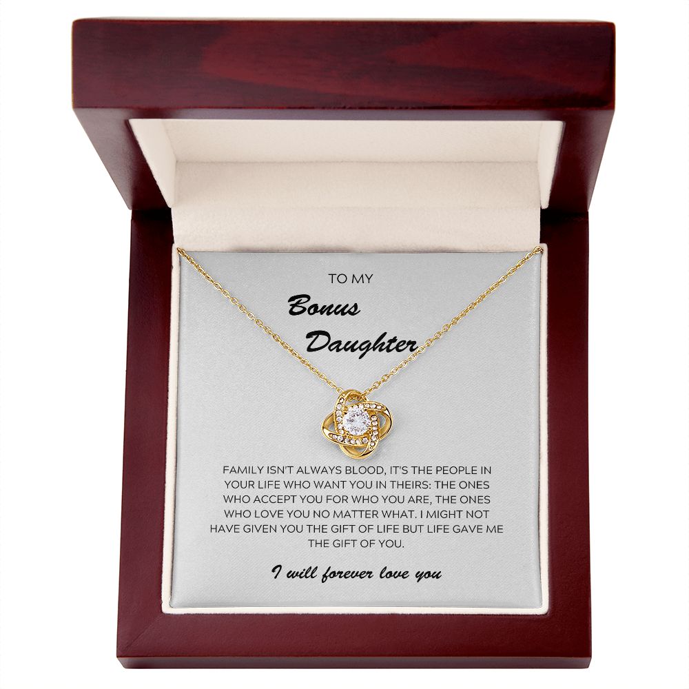To My Bonus Daughter Necklace, Bonus Daughter Gift B0BLP6T1DV