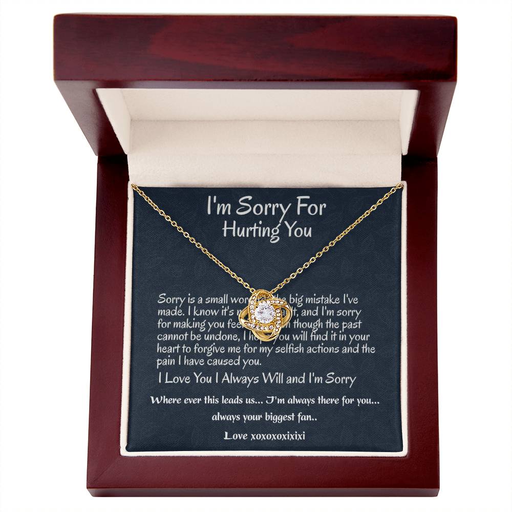 I'm Sorry Gift, Apology Necklace Betty j Bond