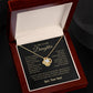 To My Lovely Daughter Love Knot Necklace - Artic Angel