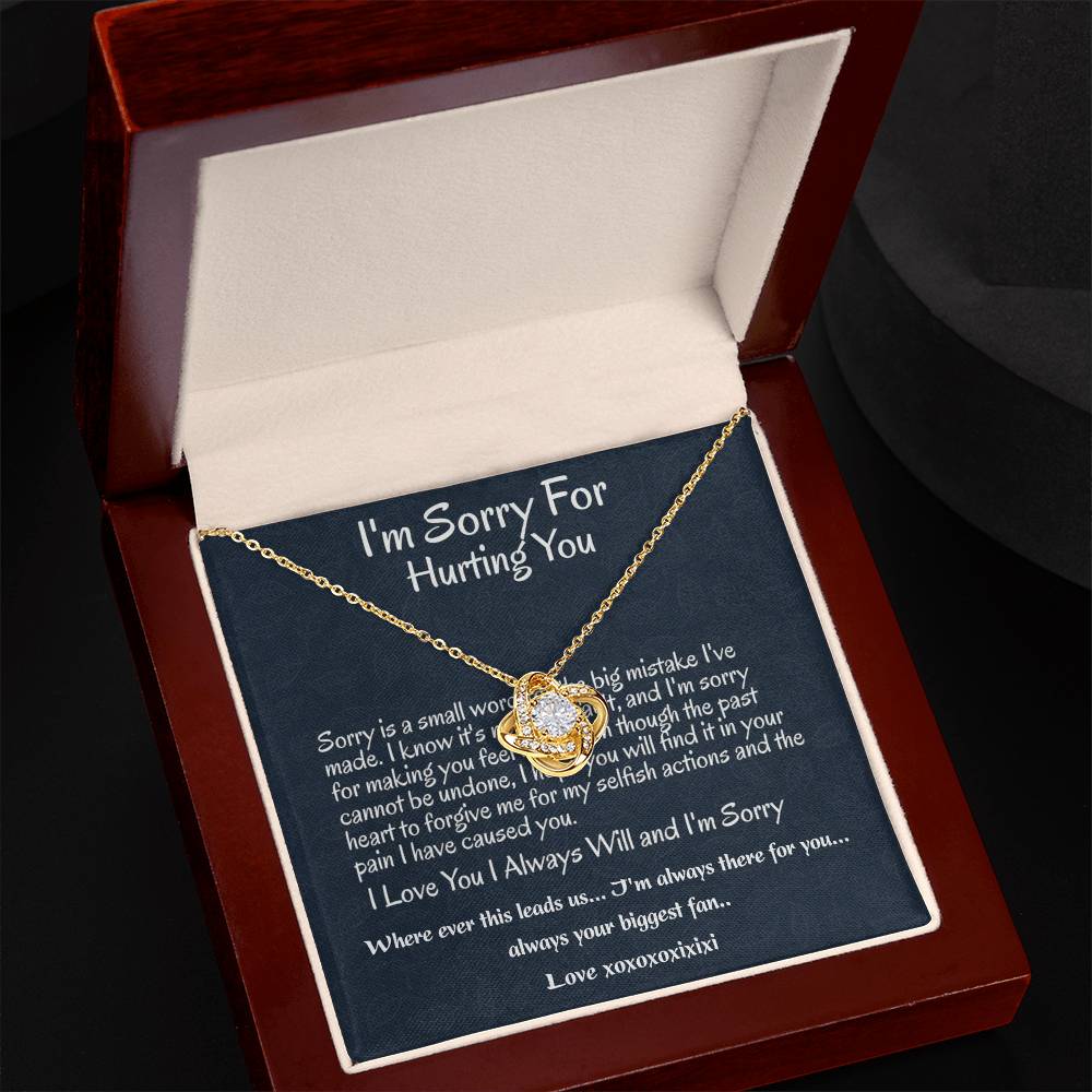 I'm Sorry Gift, Apology Necklace Betty j Bond