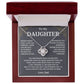 Sugar Spring - 'To My Daughter' Necklace from Dad: Premium Quality Pendant Jewelry Gift for Daughter - Elegant & Timeless Keepsake
