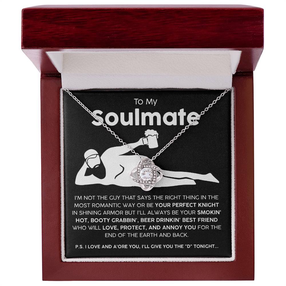 To my Soulmate Necklace Gift For Her - Premium Love Knot Necklace