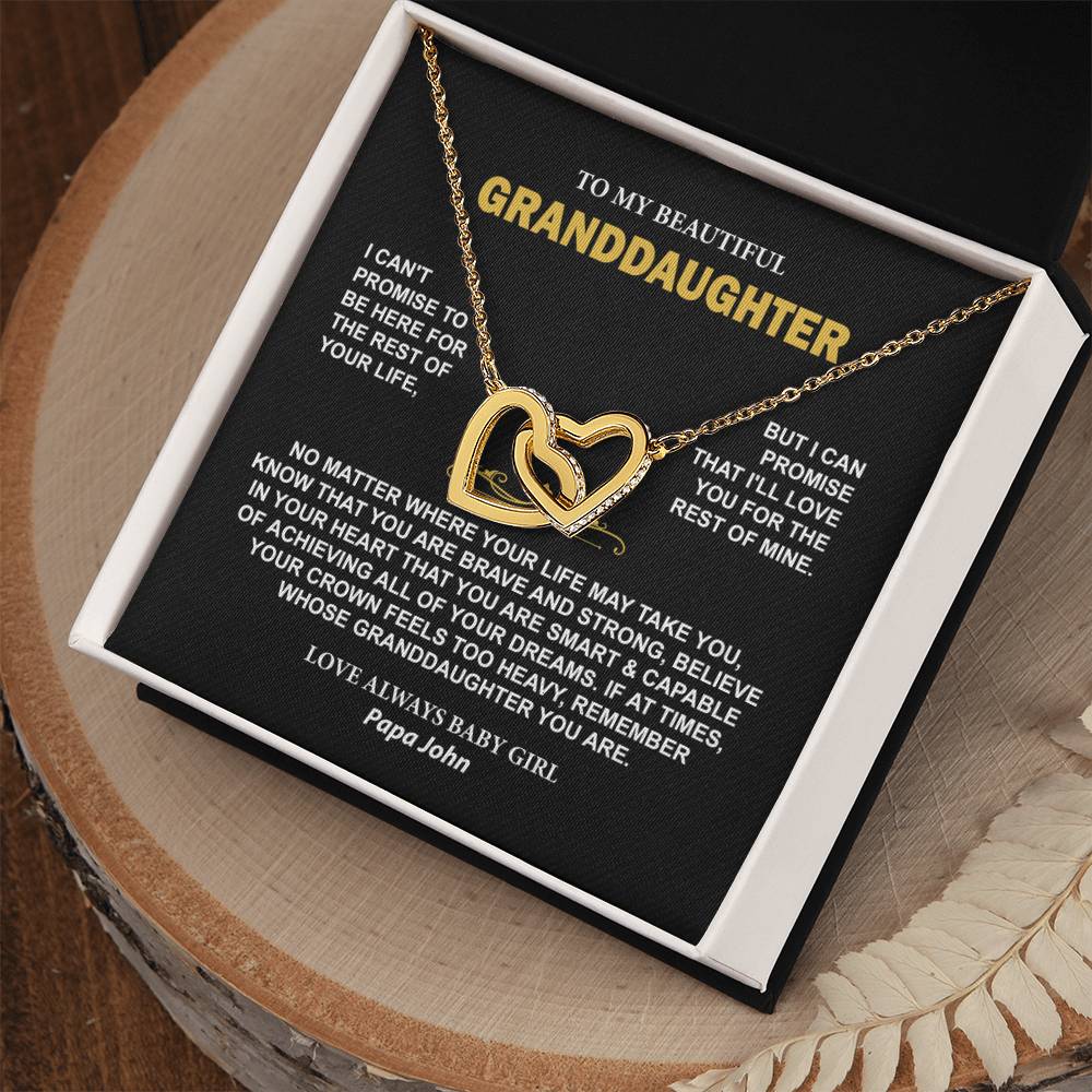 To My Granddaughter Necklace John F Rouanzoin