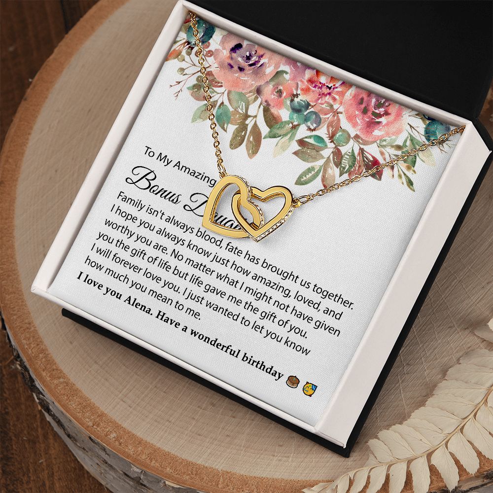 To My Bonus Daughter Necklace Alena Plunkett