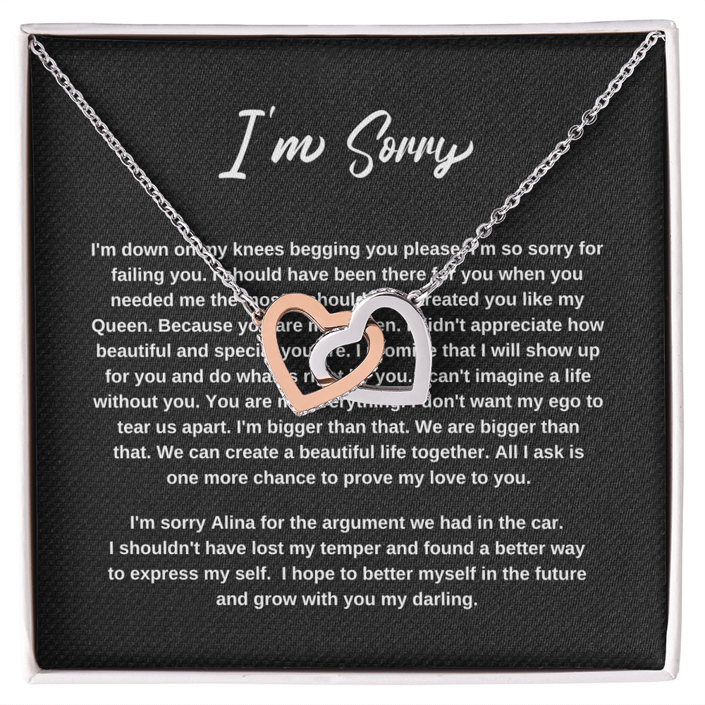 I'm Sorry Necklace Gift for Her Salina Walsh