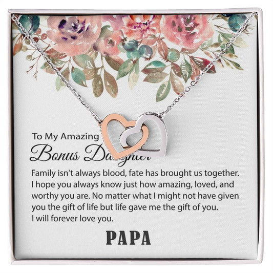 Personalized to My Bonus Daughter Necklace, Bonus Daughter Gift Brijraj Singh