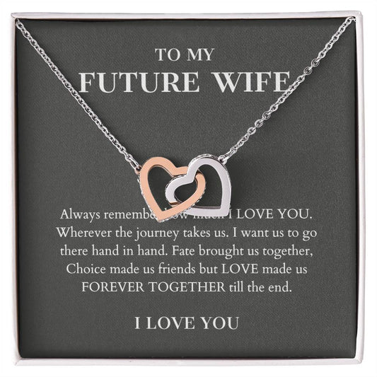 To My Future Wife Necklace, Engagement Gift For Future Wife B0BV6VW99Q