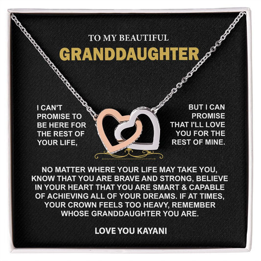 To My Granddaughter Necklace annette cepeda