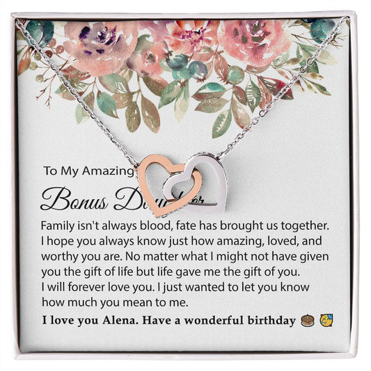 To My Bonus Daughter Necklace Alena Plunkett