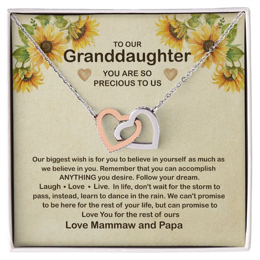 To My Granddaughter Necklace Sandra Lawrence
