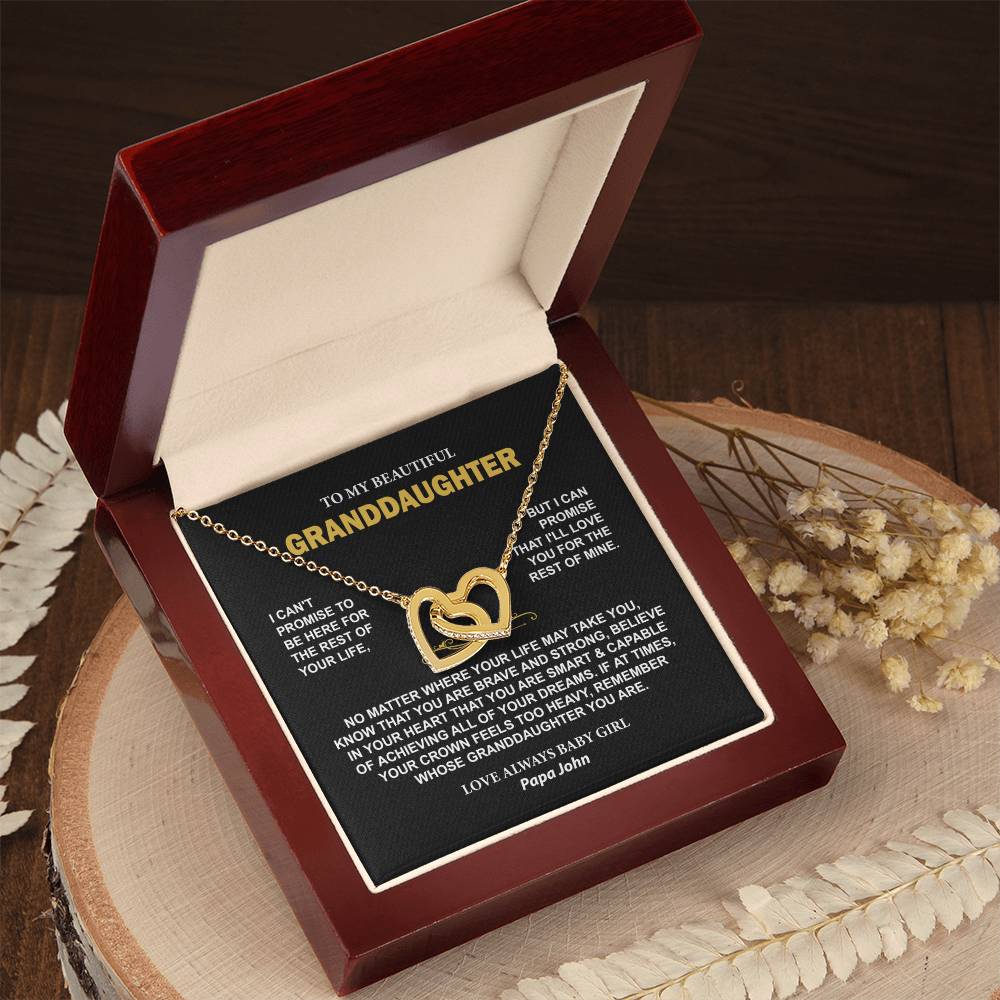 To My Granddaughter Necklace John F Rouanzoin