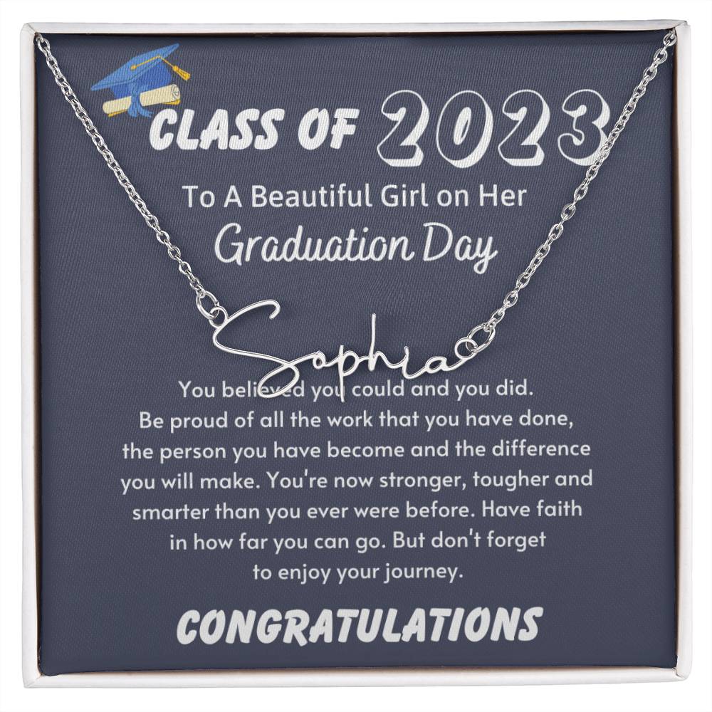 Graduation Necklace For Her 2023 B0C5J7FW3N