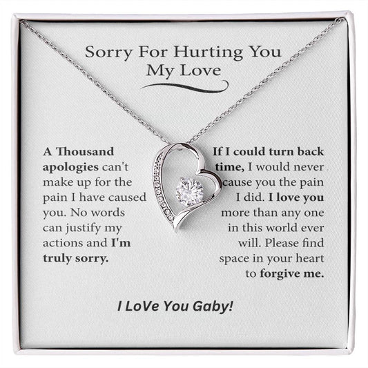 I'm Sorry Gift, Apology Necklace  Armando