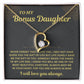 Sugar Spring - 'To My Bonus Daughter' Necklace B0CN1L49RF