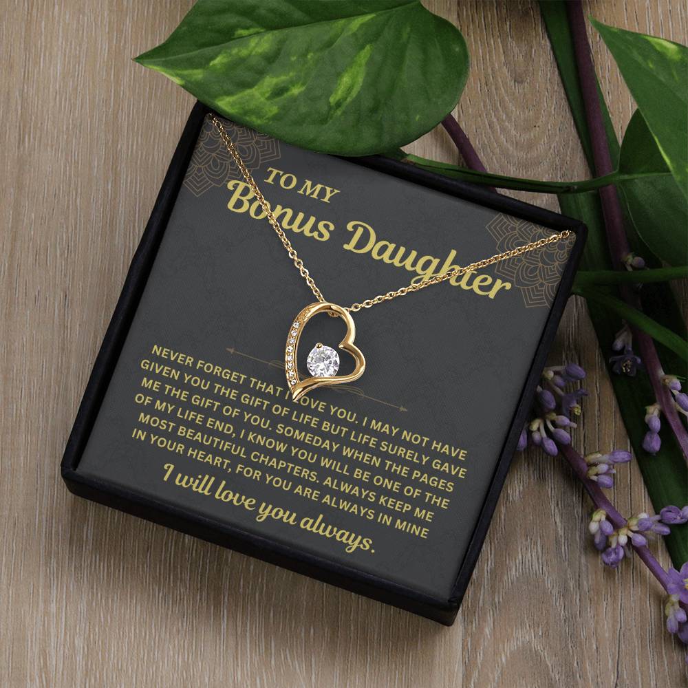 Sugar Spring - 'To My Bonus Daughter' Necklace B0CN1L49RF