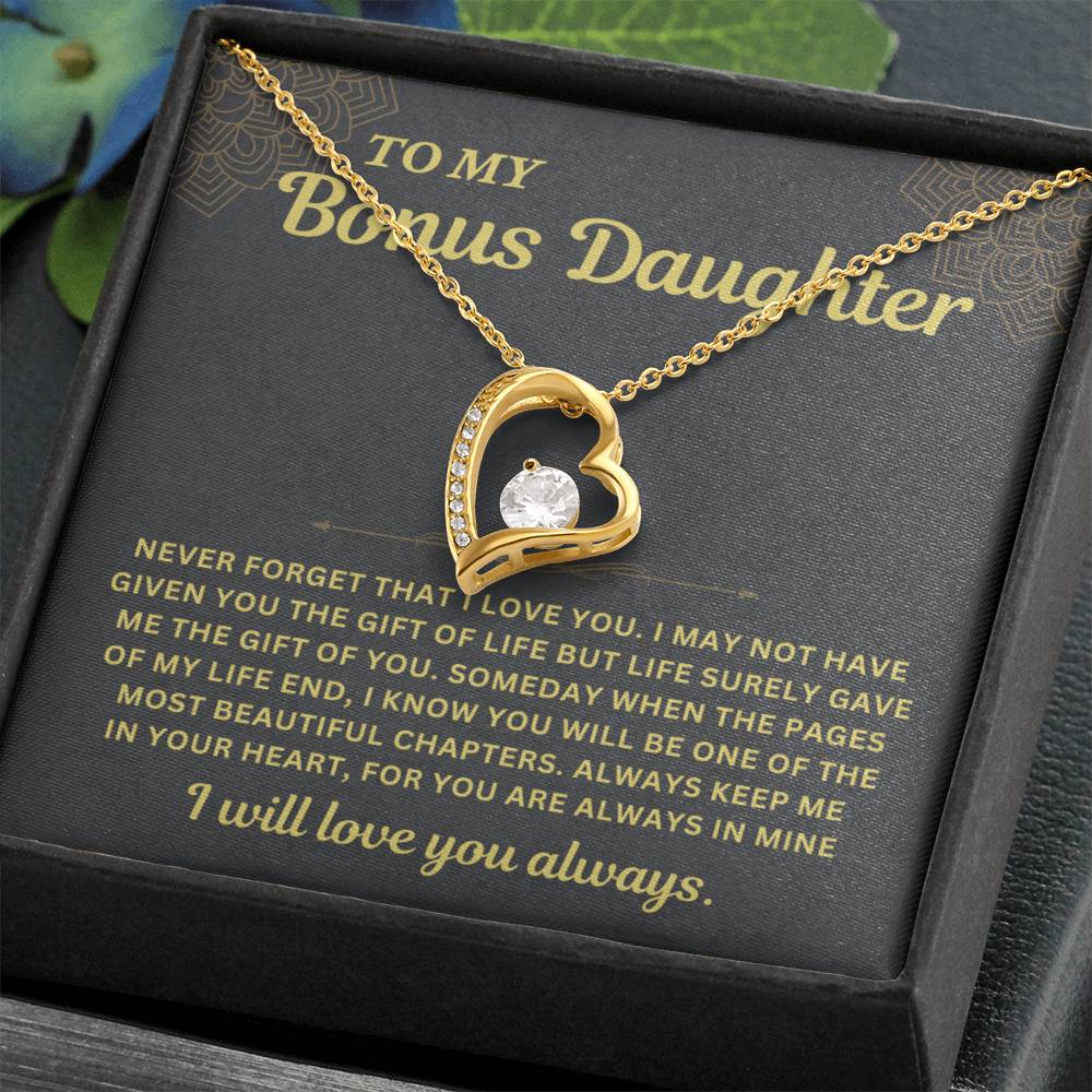 Sugar Spring - 'To My Bonus Daughter' Necklace B0CN1L49RF