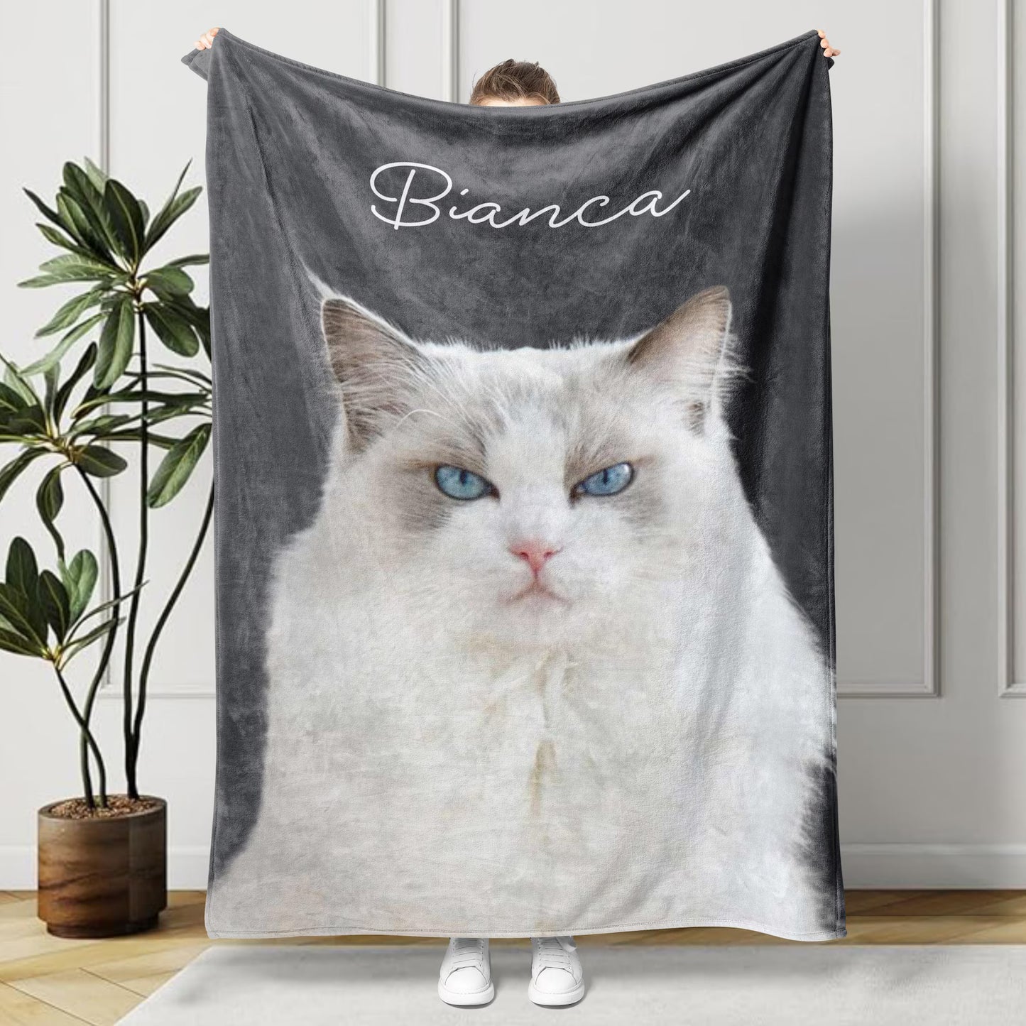 Custom Pet Photo Blanket