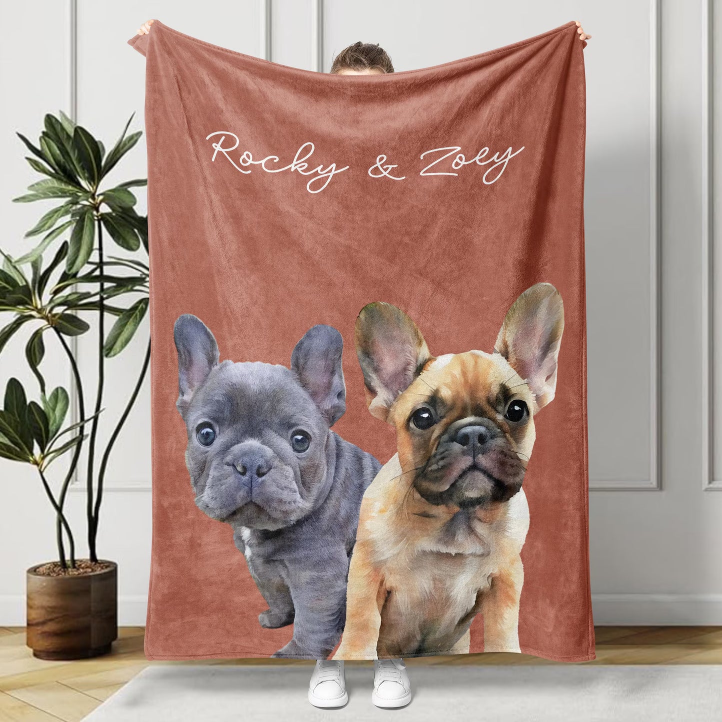Custom Pet Photo Blanket