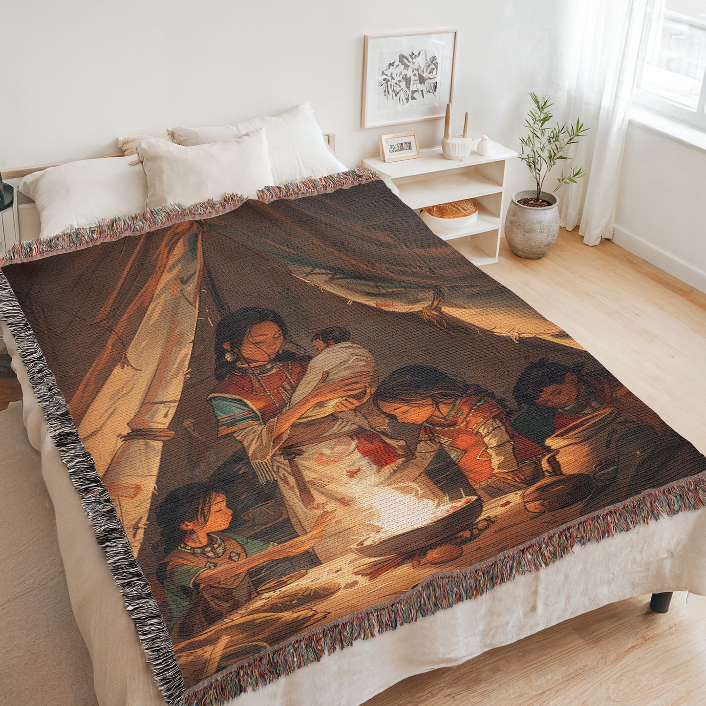Native Mom’s Kitchen Woven Blanket