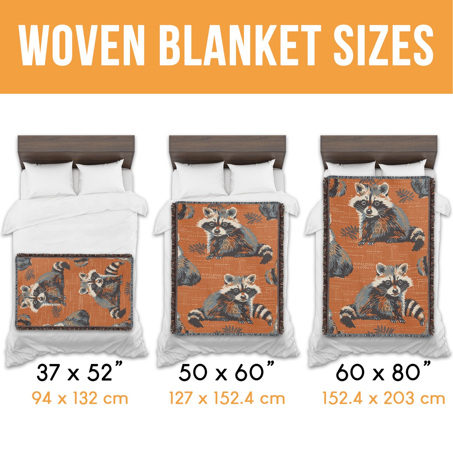 Raccoon Grove Woven Blanket