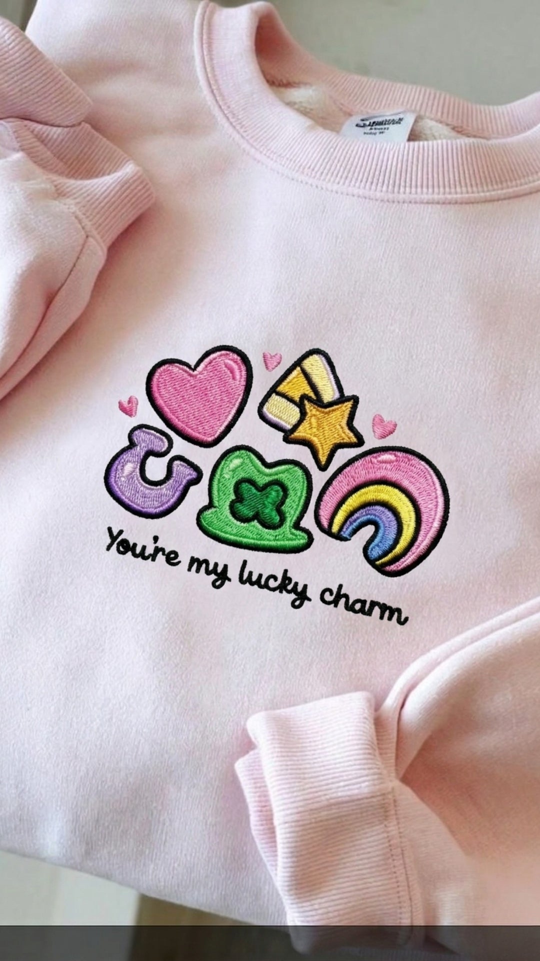 You're My Lucky Charm Embroidered Shirt