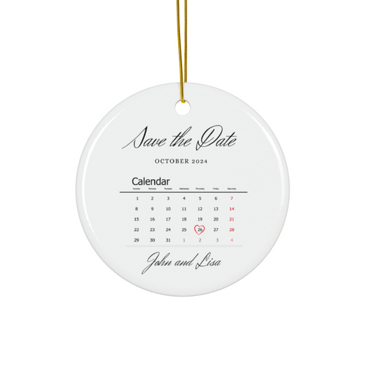2024 Personalized First Christmas Married Ornament