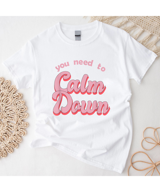 Calm Down Retro Style T-Shirt